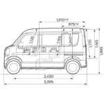 エブリィ車体寸法